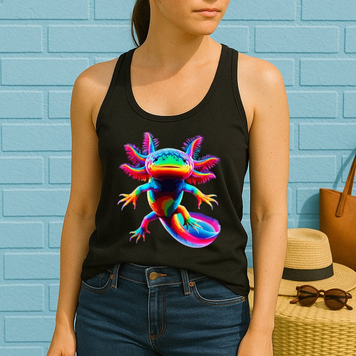 Axolotl Beautiful Pop Art Axolotl Womens Tank Top