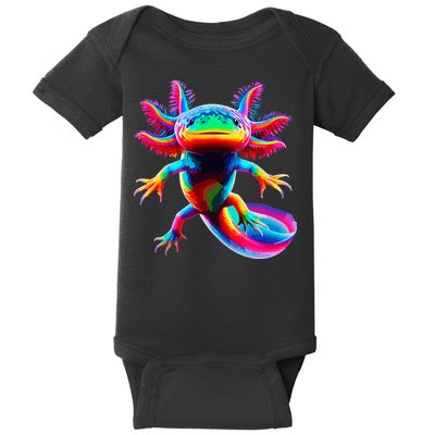 Axolotl Beautiful Pop Art Axolotl Baby Bodysuit