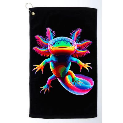 Axolotl Beautiful Pop Art Axolotl Golf Towel