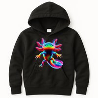 Axolotl Beautiful Pop Art Axolotl Kids Hoodie