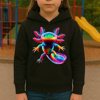 Axolotl Beautiful Pop Art Axolotl Kids Hoodie