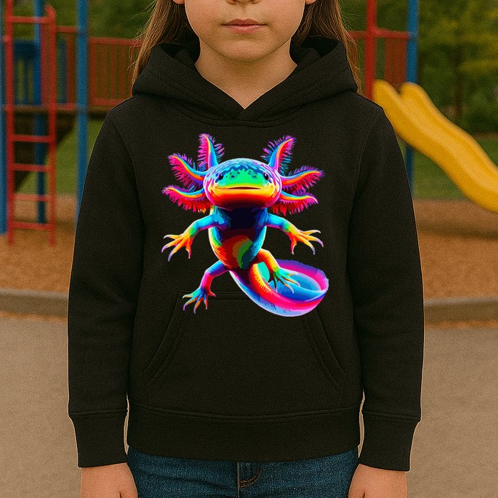 Axolotl Beautiful Pop Art Axolotl Kids Hoodie