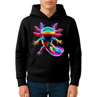 Axolotl Beautiful Pop Art Axolotl Kids Hoodie