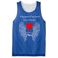 A Big Piece Of My Heart Lives In Heaven She Is My Mom Gift Mesh Reversible Basketball Jersey Tank