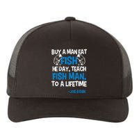 Anti biden political impeach biden buy a man eat fish  Yupoong Adult 5-Panel Trucker Hat