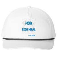 Anti biden political impeach biden buy a man eat fish  Snapback Five-Panel Rope Hat