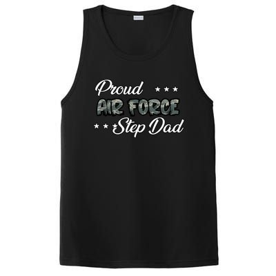 Abu Bold Proud Air Force Step Dad Gift PosiCharge Competitor Tank