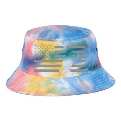 American Baseball Player USA Flag Tie Dye Newport Bucket Hat