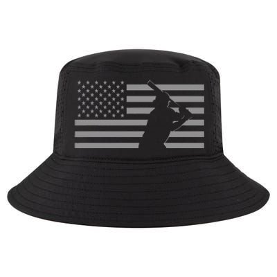 American Baseball Player USA Flag Cool Comfort Performance Bucket Hat