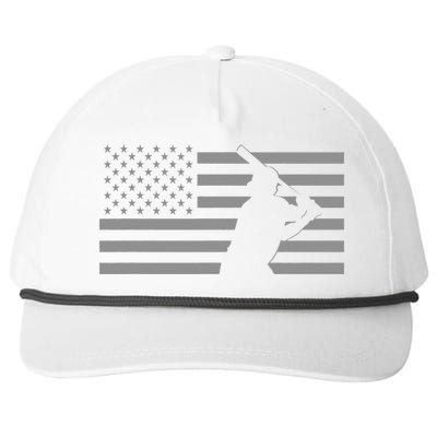 American Baseball Player USA Flag Snapback Five-Panel Rope Hat