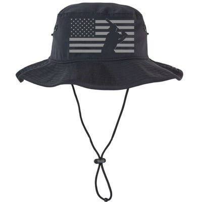 American Baseball Player USA Flag Legacy Cool Fit Booney Bucket Hat