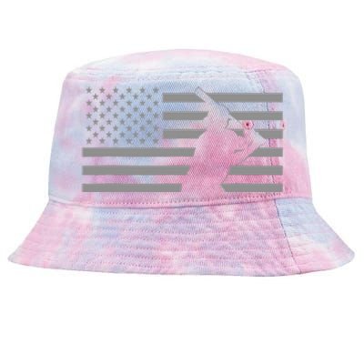 American Baseball Player USA Flag Tie-Dyed Bucket Hat