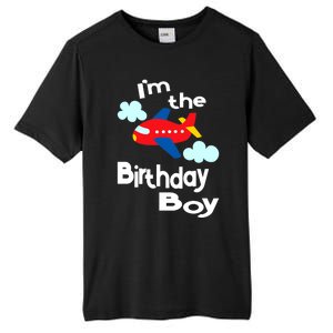 Airplane Birthday Party Outfit - I'm The Birthday Boy Tall Fusion ChromaSoft Performance T-Shirt