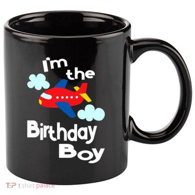 Airplane Birthday Party Outfit - I'm The Birthday Boy 11oz C Handle Ceramic Mug
