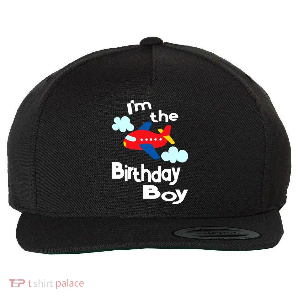 Airplane Birthday Party Outfit - I'm The Birthday Boy Wool Snapback Cap