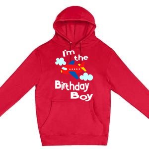 Airplane Birthday Party Outfit - I'm The Birthday Boy Premium Pullover Hoodie