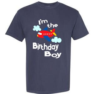 Airplane Birthday Party Outfit - I'm The Birthday Boy Garment-Dyed Heavyweight T-Shirt