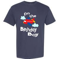 Airplane Birthday Party Outfit - I'm The Birthday Boy Garment-Dyed Heavyweight T-Shirt