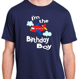 Airplane Birthday Party Outfit - I'm The Birthday Boy Adult ChromaSoft Performance T-Shirt