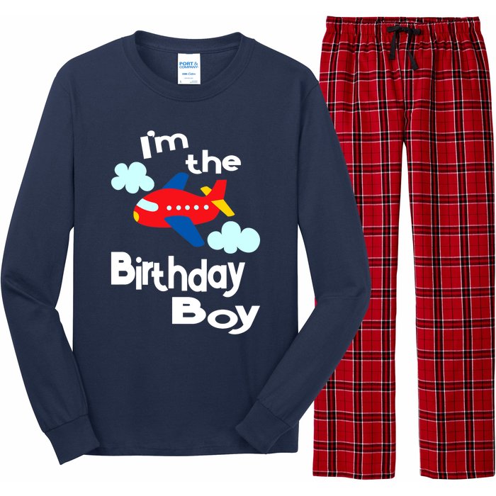 Airplane Birthday Party Outfit - I'm The Birthday Boy Long Sleeve Pajama Set