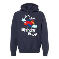 Airplane Birthday Party Outfit - I'm The Birthday Boy Premium Hoodie