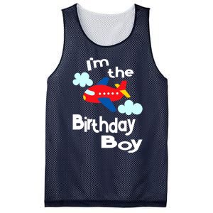 Airplane Birthday Party Outfit - I'm The Birthday Boy Mesh Reversible Basketball Jersey Tank