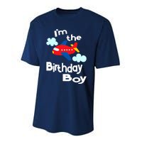 Airplane Birthday Party Outfit - I'm The Birthday Boy Performance Sprint T-Shirt