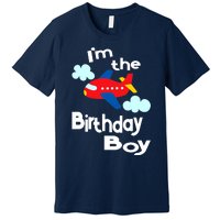 Airplane Birthday Party Outfit - I'm The Birthday Boy Premium T-Shirt