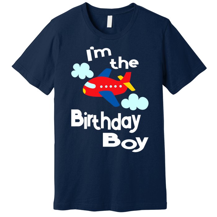 Airplane Birthday Party Outfit - I'm The Birthday Boy Premium T-Shirt