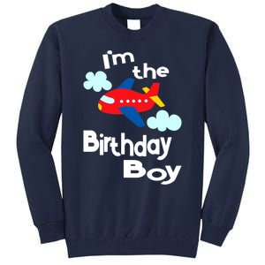 Airplane Birthday Party Outfit - I'm The Birthday Boy Tall Sweatshirt