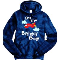 Airplane Birthday Party Outfit - I'm The Birthday Boy Tie Dye Hoodie