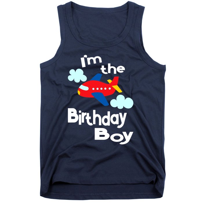 Airplane Birthday Party Outfit - I'm The Birthday Boy Tank Top