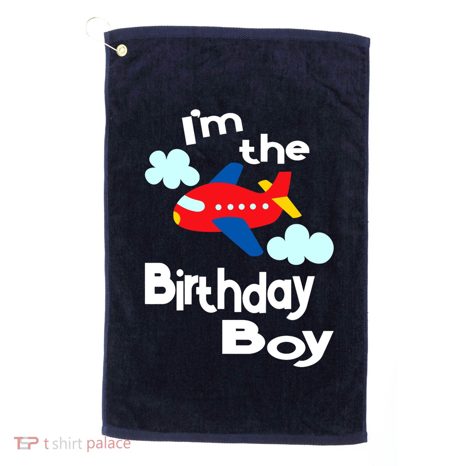 Airplane Birthday Party Outfit - I'm The Birthday Boy Golf Towel