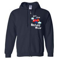 Airplane Birthday Party Outfit - I'm The Birthday Boy Full Zip Hoodie