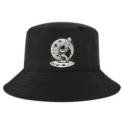 Astronaut Baseball Player Outer Space Moon Space Hitter Gift Cool Comfort Performance Bucket Hat