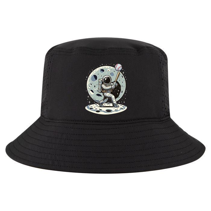 Astronaut Baseball Player Outer Space Moon Space Hitter Gift Cool Comfort Performance Bucket Hat