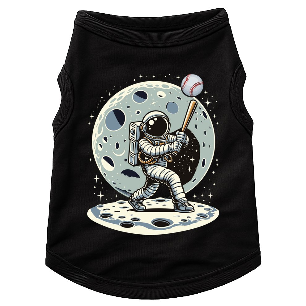 Astronaut Baseball Player Outer Space Moon Space Hitter Gift Doggie Tank