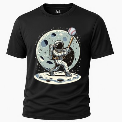 Astronaut Baseball Player Outer Space Moon Space Hitter Gift Performance Shirt