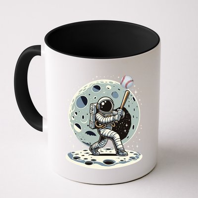 Astronaut Baseball Player Outer Space Moon Space Hitter Gift Mug