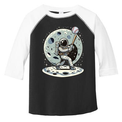 Astronaut Baseball Player Outer Space Moon Space Hitter Gift Toddler Fine Jersey T-Shirt