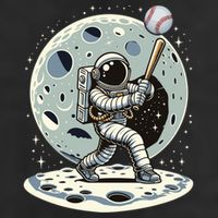Astronaut Baseball Player Outer Space Moon Space Hitter Gift Microfiber Hand Towel