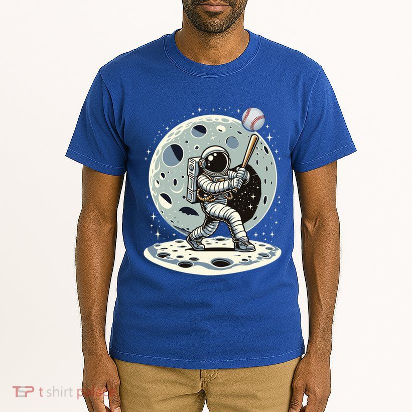 Astronaut Baseball Player Outer Space Moon Space Hitter Gift Tall T-Shirt