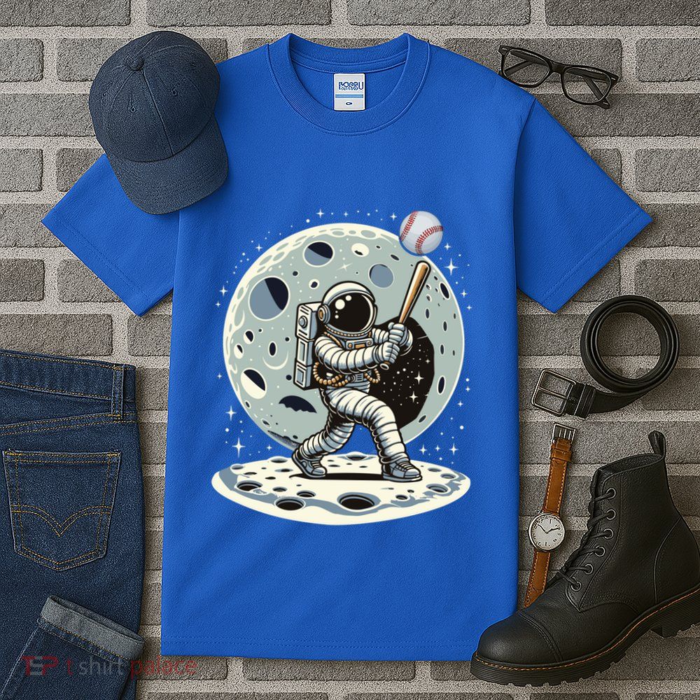Astronaut Baseball Player Outer Space Moon Space Hitter Gift Tall T-Shirt