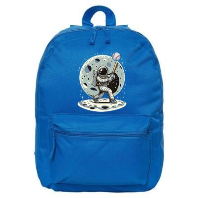Astronaut Baseball Player Outer Space Moon Space Hitter Gift 16 in Basic Backpack