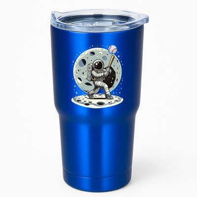 Astronaut Baseball Player Outer Space Moon Space Hitter Gift Tumbler