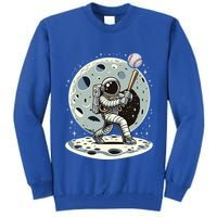Astronaut Baseball Player Outer Space Moon Space Hitter Gift Tall Sweatshirt