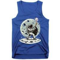 Astronaut Baseball Player Outer Space Moon Space Hitter Gift Tank Top