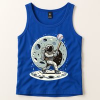 Astronaut Baseball Player Outer Space Moon Space Hitter Gift Tank Top