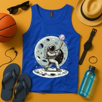 Astronaut Baseball Player Outer Space Moon Space Hitter Gift Tank Top