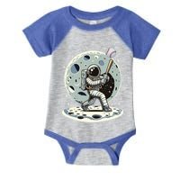 Astronaut Baseball Player Outer Space Moon Space Hitter Gift Infant Baby Jersey Bodysuit